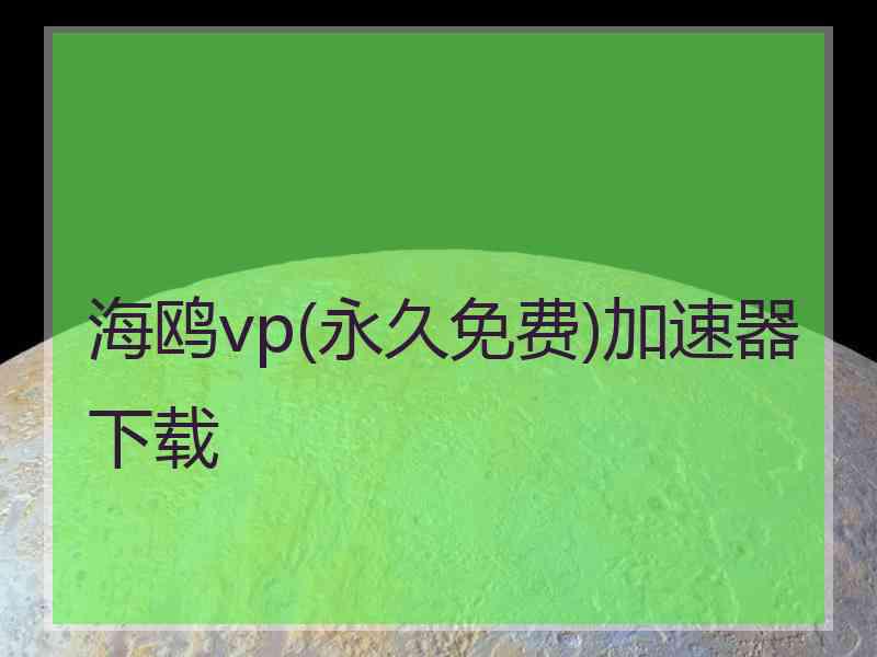 海鸥vp(永久免费)加速器下载