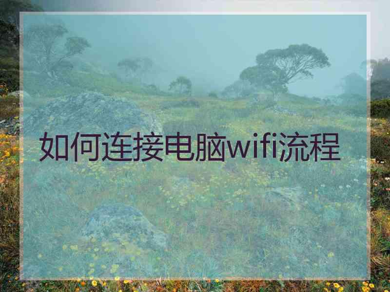 如何连接电脑wifi流程