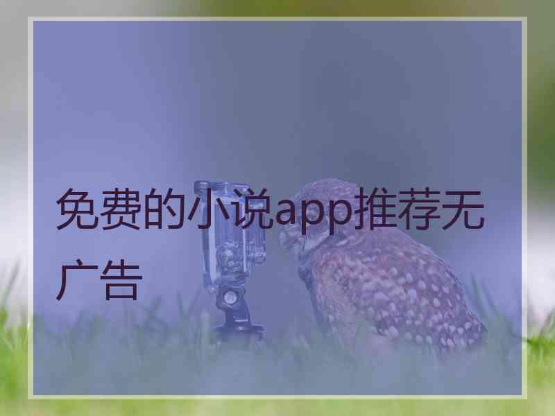 免费的小说app推荐无广告