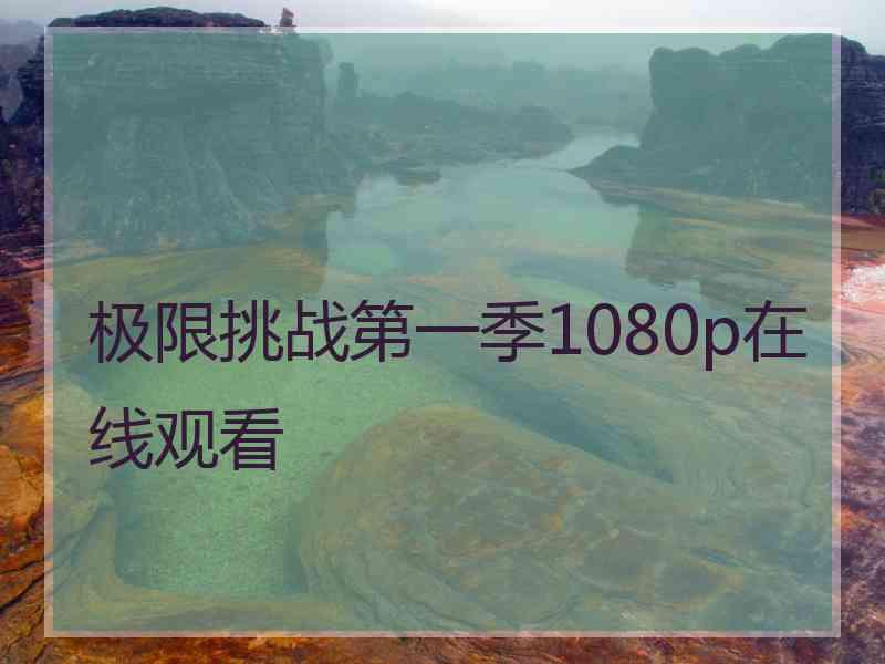 极限挑战第一季1080p在线观看