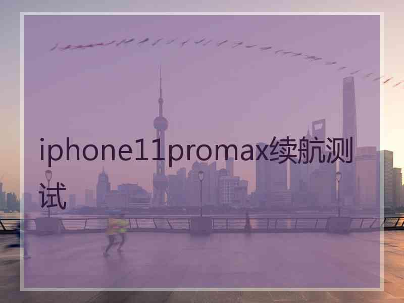 iphone11promax续航测试