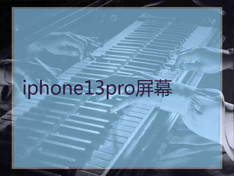 iphone13pro屏幕