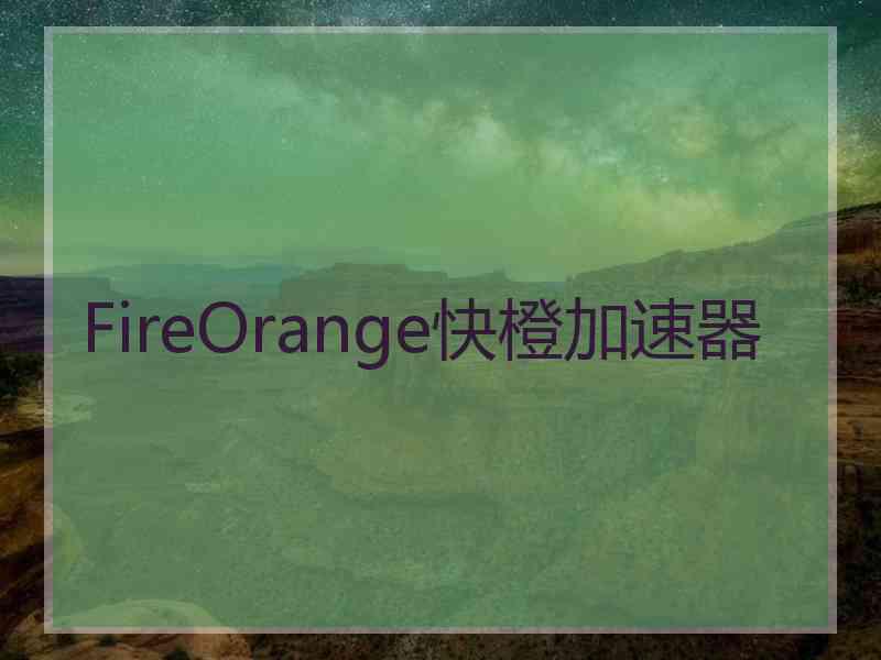 FireOrange快橙加速器