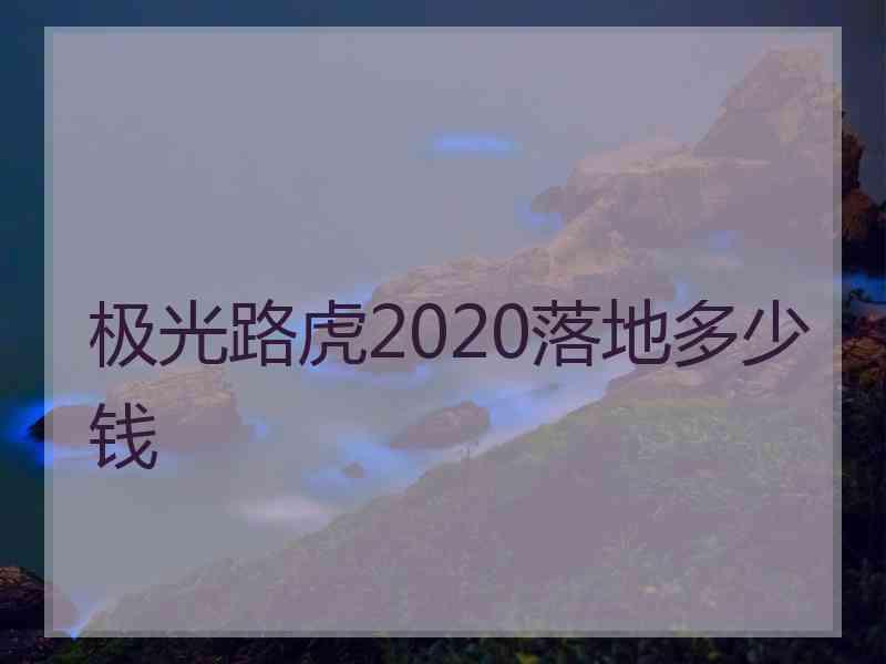 极光路虎2020落地多少钱