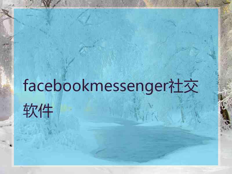 facebookmessenger社交软件