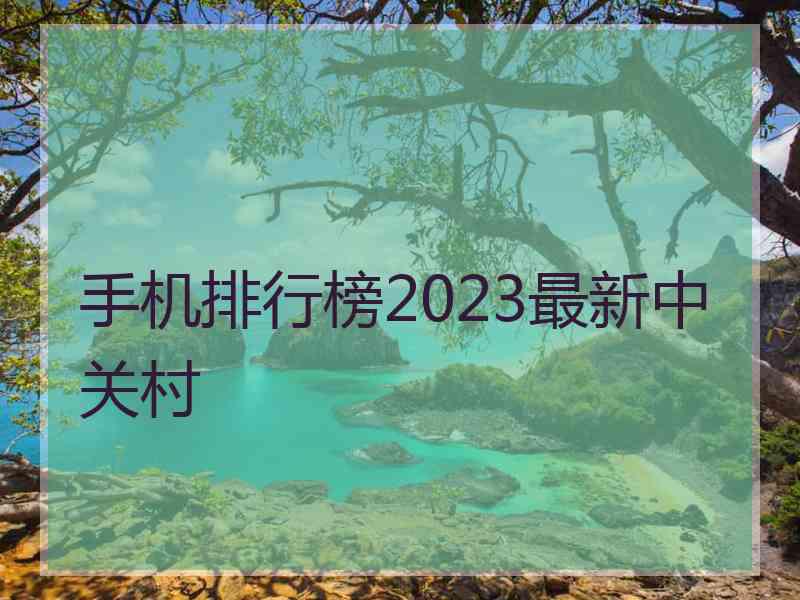 手机排行榜2023最新中关村