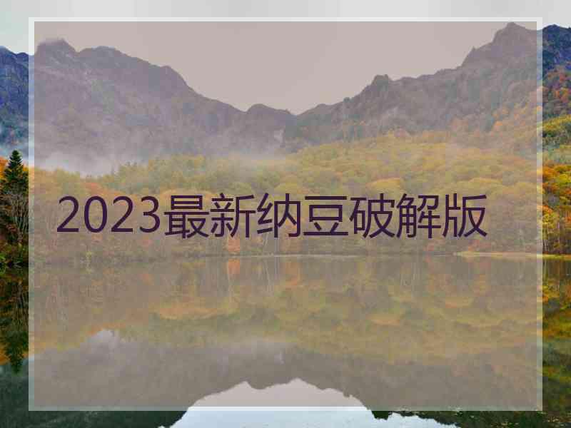 2023最新纳豆破解版