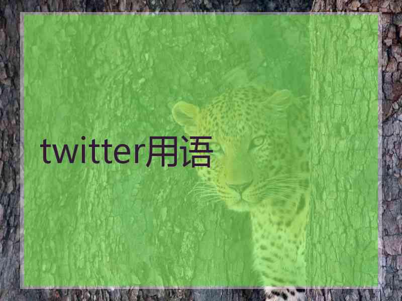 twitter用语