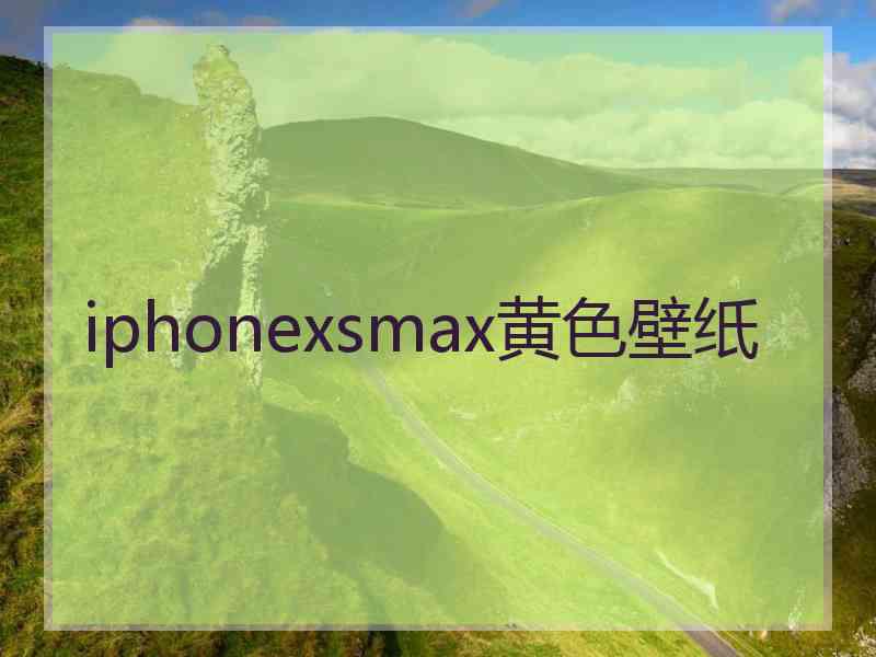 iphonexsmax黄色壁纸