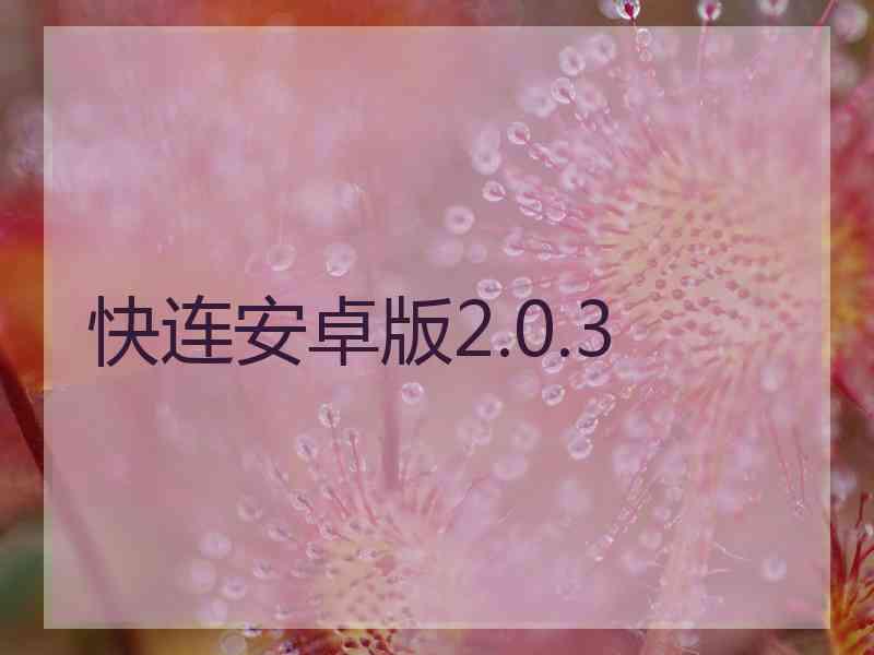 快连安卓版2.0.3