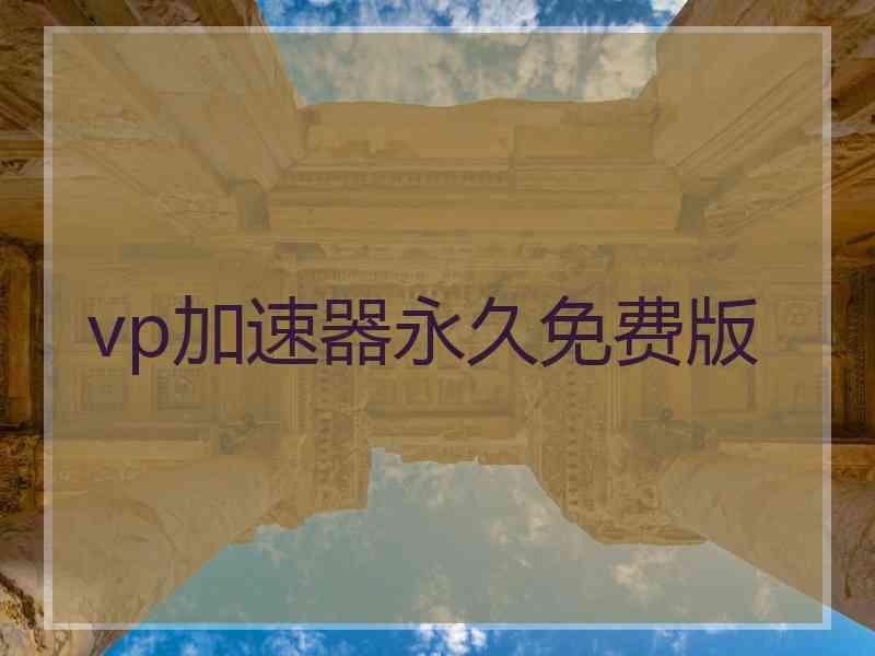 vp加速器永久免费版