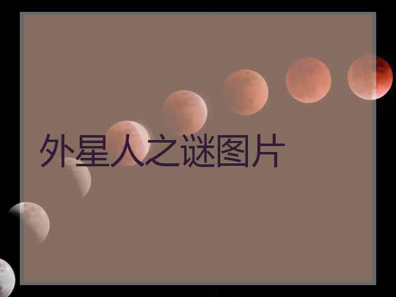 外星人之谜图片