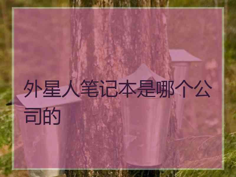 外星人笔记本是哪个公司的