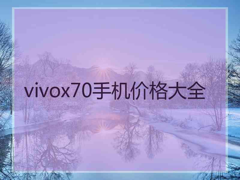 vivox70手机价格大全