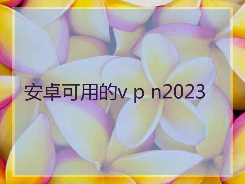 安卓可用的v p n2023