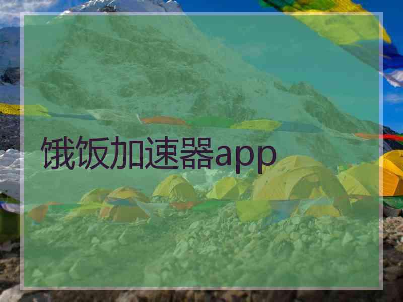 饿饭加速器app