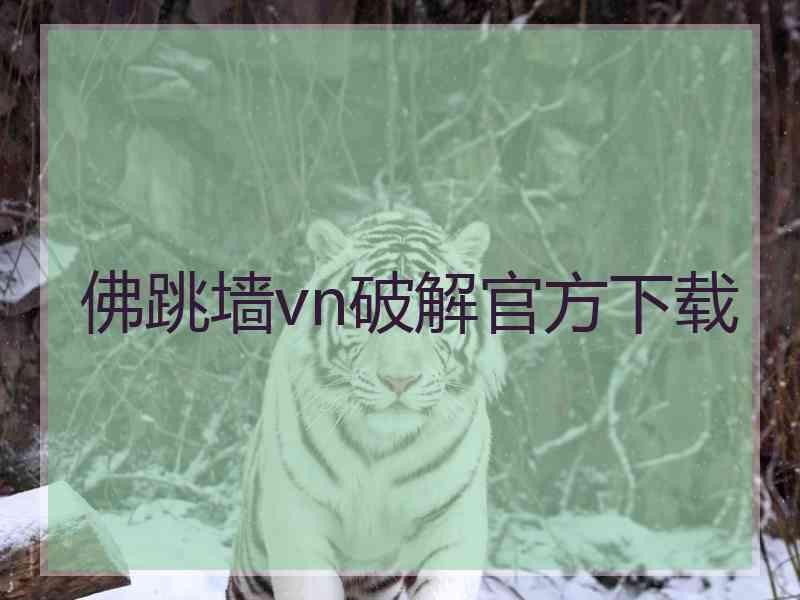 佛跳墙vn破解官方下载